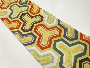 毘沙門亀甲模様織出し袋帯